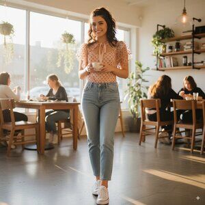 BELLEVUE THE LABEL Harlow Mesh Bodysuit in Nude Dots Size Small NWT